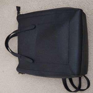 Faux leather backpack
